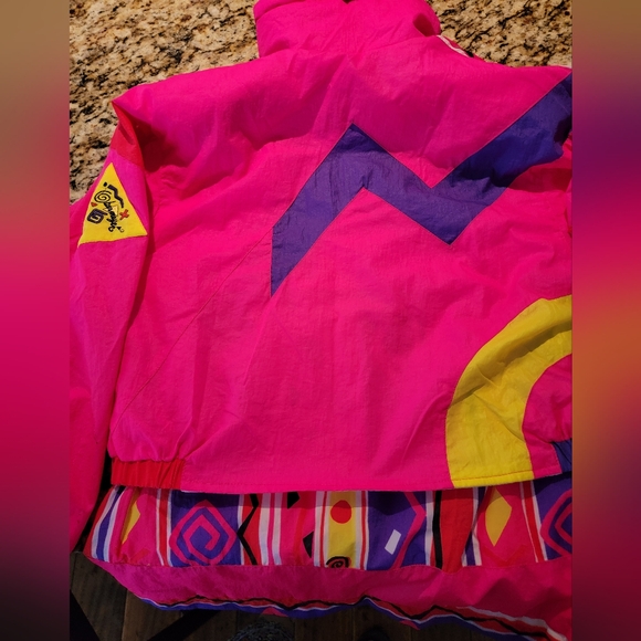 Vintage Retro Neon Obermeyer Ski Shell Jacket - Picture 9 of 10